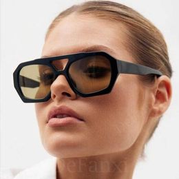 Zonnebrillen vintage kleine frame vierkante zonnebril dames mannen luxe merkontwerper retro dubbele bruggen zonnebril voor vrouwelijke UV400 oculos G230214