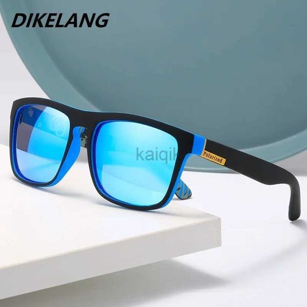 Lunettes de soleil Vintage Square Driving Fishing Polaris Sunglasses For Men Women Women Luxury Brand Designer Retro Sun Grasses Man UV400 Eyewear mâle 240416