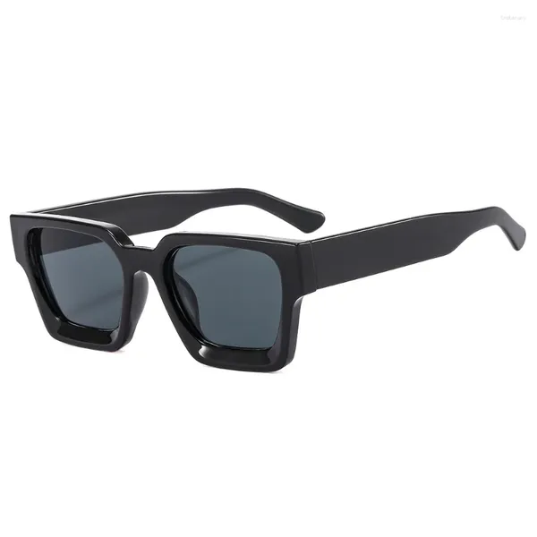 Gafas de sol Vintage Square Hombre Mujer Conductor Sombras Hombre Gafas de sol Moda Gradiente Marco grande Al aire libre Masculino