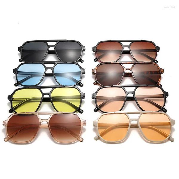 Gafas de sol Vintage Square Mujeres Retro Marca Espejo Gafas de sol Mujer Negro Naranja Moda Colores Caramelo Feminino