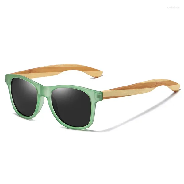 Lunettes de soleil Vintage bois bambou polarisé hommes femmes classique UV400 conduite lunettes de soleil équitation lunettes de pêche lunettes lunettes