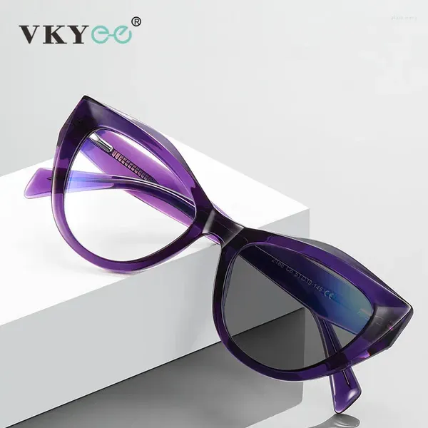 Lunettes de soleil VKYEE Butterfly Frame Lecture Lunettes peuvent être personnalisées Lunettes de prescription Design de mode Anti Blue Light Myopie 2166