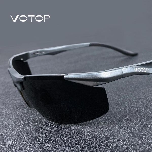 Gafas de sol Votop Gafas de sol polarizadas Hombres Lente antideslumbrante Uv400 Marco de aluminio y magnesio Gafas de sol para conducir Pesca Viajes