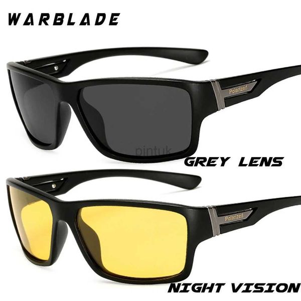 Lunettes de soleil Lunettes de soleil Vision nocturne Warblade pour hommes UV400 PROTECTION NIGHTES VERRES DE DRIVE