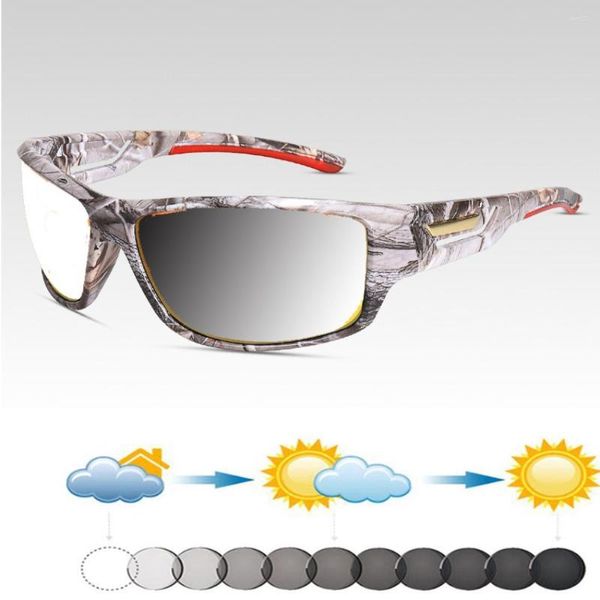 Lunettes de soleil blanc camouflage sport style cadre artisanal une pièce plaquettes de nez mode pochromique gris lunettes de lecture 0,75 à 4