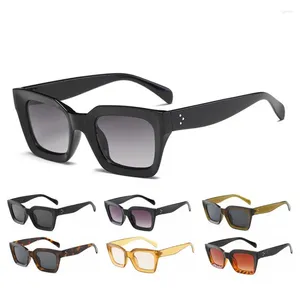 Lunettes de soleil en gros de marque de mode Designer surdimensionné grand cadre INS tendance à la mode nuances lunettes de soleil carré pour hommes femmes