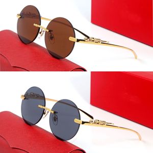 Lunettes de soleil Femme Frame sans cadre Métal à demi-cadre Réctangle Lunes de prescription Décoloration Métal Clean Optical Eyeglass Designer Frame Homme