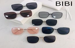 Gafas de sol Mujeres 2022 para hombres BIBI Diseñador de lujo Productos de tendencia vintage Aleación UV400 Gafas de sol marrones 8716488