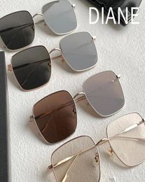 Lunettes de soleil femmes 2022 pour hommes DIANE luxe concepteur Vintage tendances produits alliage UV400 marron lunettes de soleil 5935300