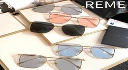 Zonnebrillen vrouwen 2022 voor mannen luxe ontwerper vintage trending producten REME Ally Square UV400 Sun Glasses2783655