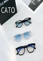 Lunettes de soleil Femmes 2022 pour hommes Designer Luxury Produits de tendance vintage Cato Black Acetate UV400 Sun Glasse1425802