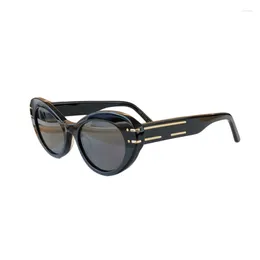 Lunettes de soleil femmes yeux de chat personnalité Cool mode lunettes de luxe acétate étoile talent extérieur parasol UV400 noir