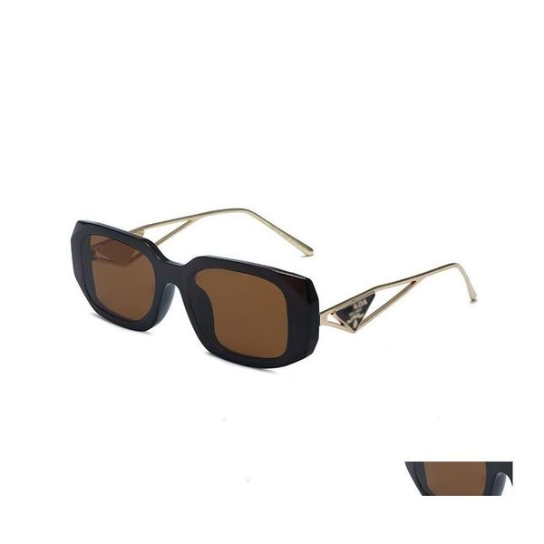 Gafas de sol Mujer Diseñador Lujo Letra P Matal Hollow Out Cat Eyes Fl Frame Uv400 Moda Playa Vacaciones Gota Entrega Accesorios Dhelp