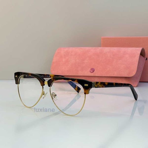 Lunettes de soleil Femmes Mui Glasse Tortoise Shell Eyeglass New European American Style Fashion Show Show Show Forme de haute qualité Customisabisabl