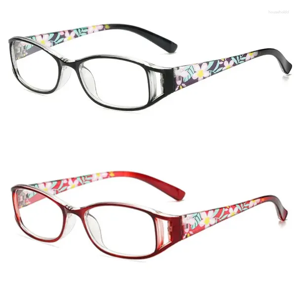 Gafas de sol para mujer, Gafas de lectura antiluz azul, Gafas para piernas, Gafas para presbicia, montura completa, espejo elegante 1.0To4.0