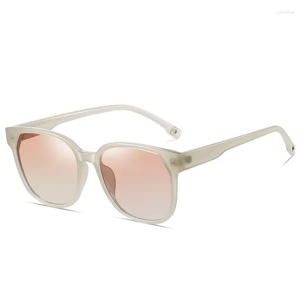 Gafas de sol Mujer Vintage Rosa Polarizadas Mujeres Hombres Al aire libre Cuadradas Damas