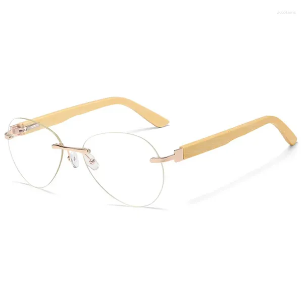 Gafas de sol polarizadas de diseñador de marca de madera para mujer, gafas de sol redondas de moda, lentes de espejo UV400