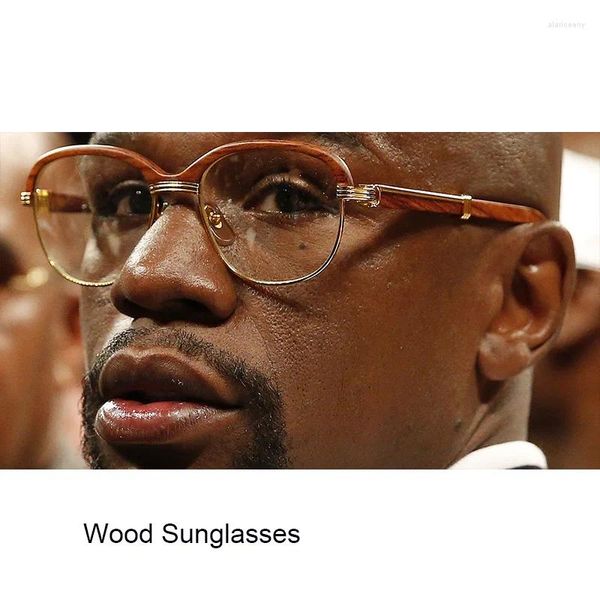 Lunettes de soleil bois hommes Vintage rétro lunettes de soleil marque de luxe femmes Carter Buffalo corne lunettes hommes accessoires