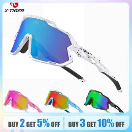 Gafas de sol Xtiger Ciclismo Polarizado para niños Gafas de sol MTB Boy Girl UV400 Fútbol de béisbol Games juveniles TR90 Camas para bicicletas