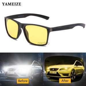 Lunettes de soleil Lunettes de vision nocturne Yameize Polaris Sungass Sunglasses Goggles Anti-Glare Driving Gears Gears Protective Gears Car Accessries Gafa 24412