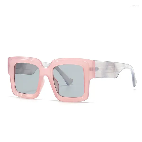 Lunettes de soleil Yooske Anti Blue Light Ordinateur Lunettes Cadre Femmes Mode Surdimensionné Encre Couleur Lunettes Hommes Myopie Optique Prescription