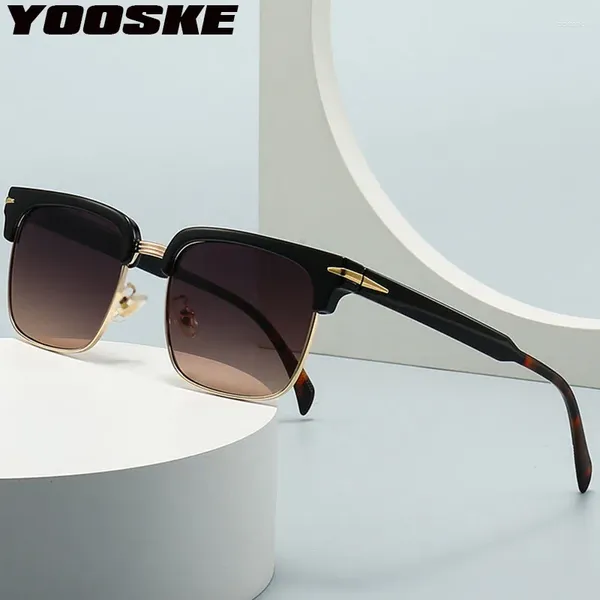 Gafas de sol Yooske Fashion Cowerbow Frame moderna Modern Retro Charm Sun Glasses Classic Sun Gafass UV400 Goggles