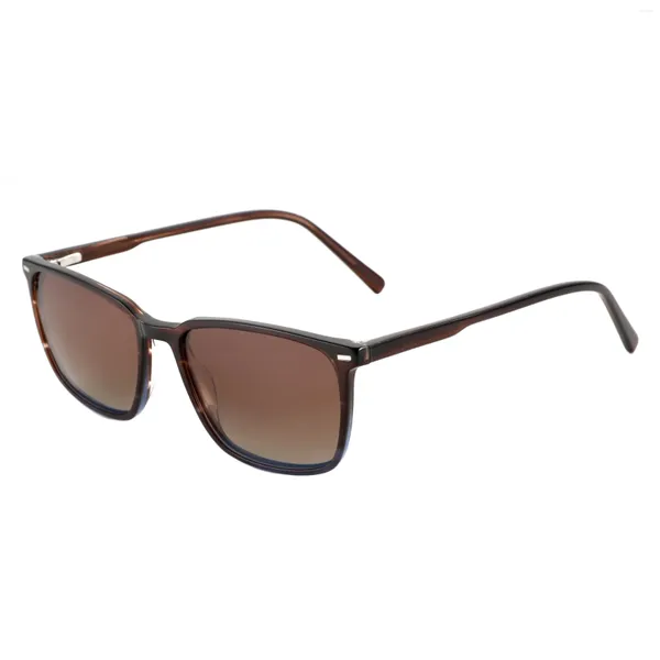 Gafas de sol ZENOTTIC 2024 Acetato Polarizado Cuadrado Gafas de sol Unisex Clásico Primavera Pierna Sombras para Drive Travel A23625