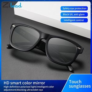 Lunettes de soleil Zilead 7 niveaux réglables lunettes de soleil à changement de couleur mode hommes femmes polarisées LCD Smart Touch changement de couleur lunettes de soleil UV400 230824