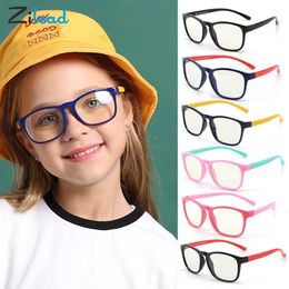 Lunettes de soleil Zilead Enfants Lunettes d'ordinateur Filtre de blocage de la lumière bleue Lunettes de jeu Cadre en silicone Lunettes de vue Enfant Anti Blue Ray Lunettes 230629