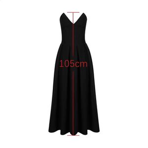 Suninheart Black Elegant Wedding Events Robe Sexy Sext sans bretelles CORSET MIDI ROBRES DE FÊTE DE NORIEMENT POUR FEMMES Vêtements 2024 Designer 335