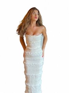 suninheart Zomer Maxi Spaghettt-band Wed Bride Dr Elegant Formeel Ocn Beige Slim Party Zelfs Dr Vrouwen 42R6 #