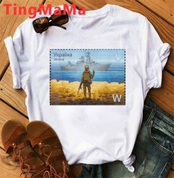 Warship en coulisses Ukraine Commémore TIMPLE T-shirt Men Flag Pride Short Sleeve Casual Graphic Tees Unisexe Streetwear mâle 2207129162288