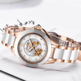 SUNKTA montre en cristal femmes étanche Bracelet en acier or Rose dames montres haut de gamme Bracelet horloge Relogio Feminin246d