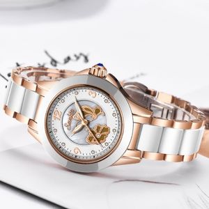 SUNKTA montre en cristal femmes étanche Bracelet en acier or Rose dames montres haut de gamme Bracelet horloge Relogio Feminin2374