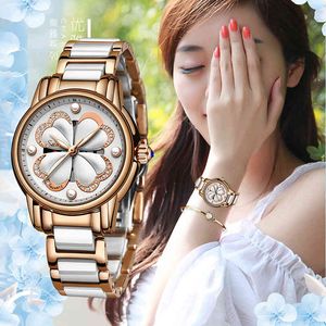 Sunkta Horloges Dames Mode Hour Armband Horloges Luxe Merk Quartz Horloge Montre Femme Keramische Horloges Relogio Feminino 210517