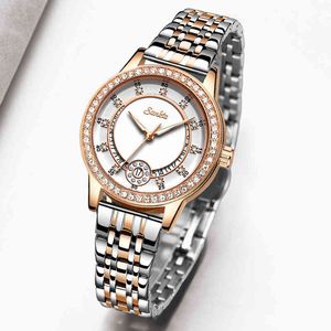 SunKta Dames Horloges Mode Klassieke Designer Dameshorloge Luxe Merk Waterdicht Quartz Gold Polshorloge Gift voor Vrouwen Montre 210517