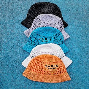 Sunlight Bucket Hat Designer Hat pour femmes Fashion Paille Hat Shade Protection Sun Protection de plage Hands Fishermans de pêche à la main CAP d'été