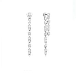 Sunlight Series Boucles d'oreilles Piage Reproductions de qualité supérieure Top Quality 18k plaqué Sterling Silver Luxury Jewelry Brand Earring3620755