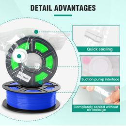 Sunlu Filament Storage PLA Vacuümzakken Zet Filamentdroger met 8 verzegelde zakpomp Veiligheidsresistent 3D -printeronderdelen