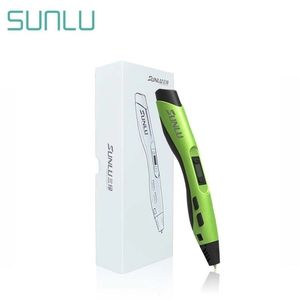 Sunlu SL-300A 3D Printing Pennen Lage Temperatuur 3D Pennen Ondersteuning 1.75 PLA PCL ABS Filament Intelligent 3 D pen kerstcadeau 201214