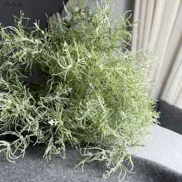 Sunmade Ins 6pcs/Bundle Rosemary Grass Plants artificiales Decoración de la habitación Decoraciones de la casa estética Plantas Artificales Viey Diy