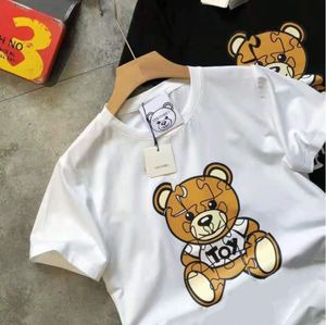 Sunmmer Womens Mens Designers t-shirts T-shirts Fashion Letter Teddy Bear Printing Short Sleeve Lady Tees Luxurys Casual Clothes Tops T-shirts Vêtements