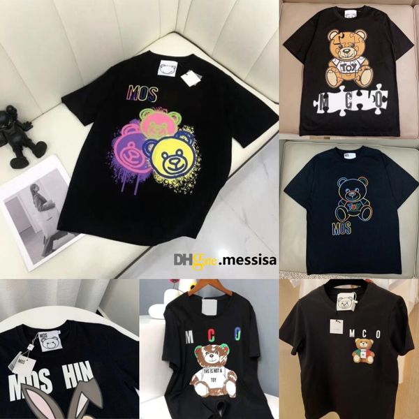 Sunmmer para mujer para hombre diseñadores camisetas camisetas moda letra impresión manga corta dama tees lujos ropa casual tops camisetas ropa Moschino I0Ez #