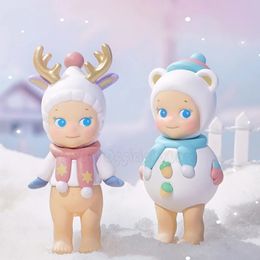 Sunny Angel Winter Wonderland Collection Kawaii Blind Box Modèle surprise Mystérious Box Hipper Toy Cartoon Consieur Christmas 240424