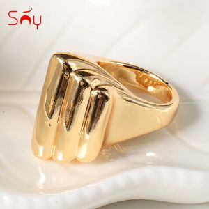 Sunny Big 2021 diseño de joyería de cobre de alta calidad para mujer anillo de cóctel para fiesta diario regalo de boda