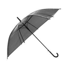 Zonnige paraplu Kleurrijke transparante paraplu Paraplu met lange steel PVC8 Boten Rechte staaf Semi-automatische paraplu