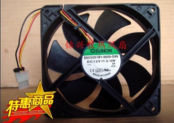 SUNON EEC0251B1-0000-G99 120*120*25 5,4 W 12 V ventilador de refrigeración de 3 cables