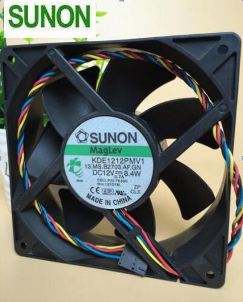 SUNON KDE1212PMV1 12 CM 12038 12 V 8.4 W 4 lignes muet vent élevé 4 fils ventilateur de boîtier de contrôle de température