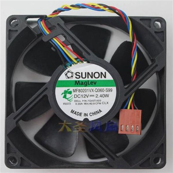 SUNON MF80201VX-Q060-S99 12V 2 40W 80 80 20 ventilateur de dissipation thermique à température contrôlée à 4 fils pour chassis325s