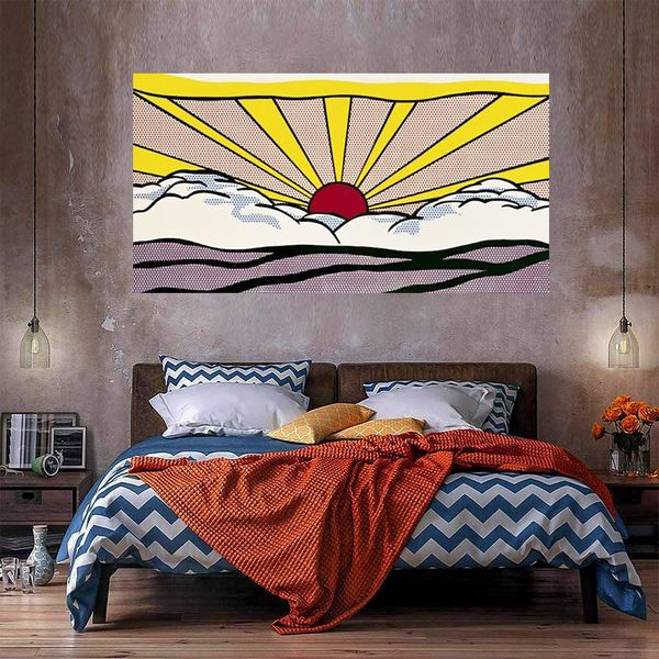 Sunrise 1965 Home Decor énorme peinture à l'huile sur toile Headcrafts / HD Imprimer Mur Art Pictures personnalisation est acceptable 21052246